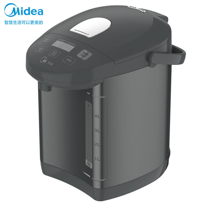美的(midea)电热水瓶热水壶电水壶304不锈钢水壶热水瓶5l十段温
