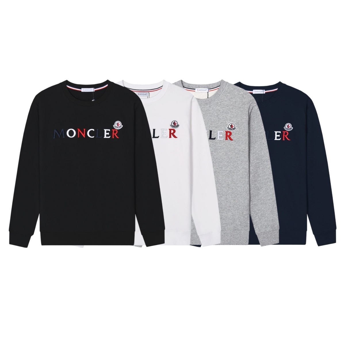 2023秋冬新款moncle蒙口秋冬新款男士字母卫衣加绒休闲男装加绒