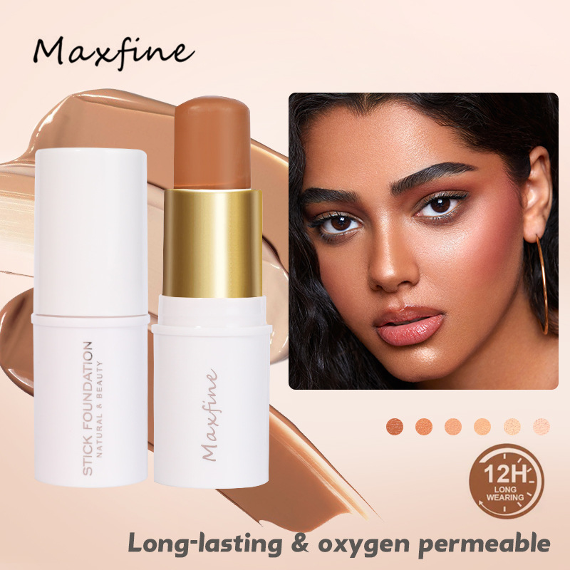 Cross-Border Makeup Maxfine Contour Stick Set Wholesale Highlight Brightening Shadow Matting Agent Logo-Free Lasting