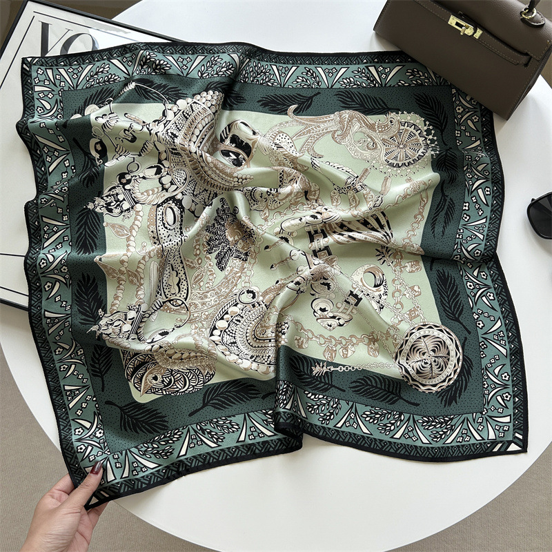 Truncheon Silk Scarf Women's Spring Summer Mulberry Silk Silk Scarf Light Luxury European and American Style Silk Scarf Wholesale All-Matching Kerchief Neckerchief