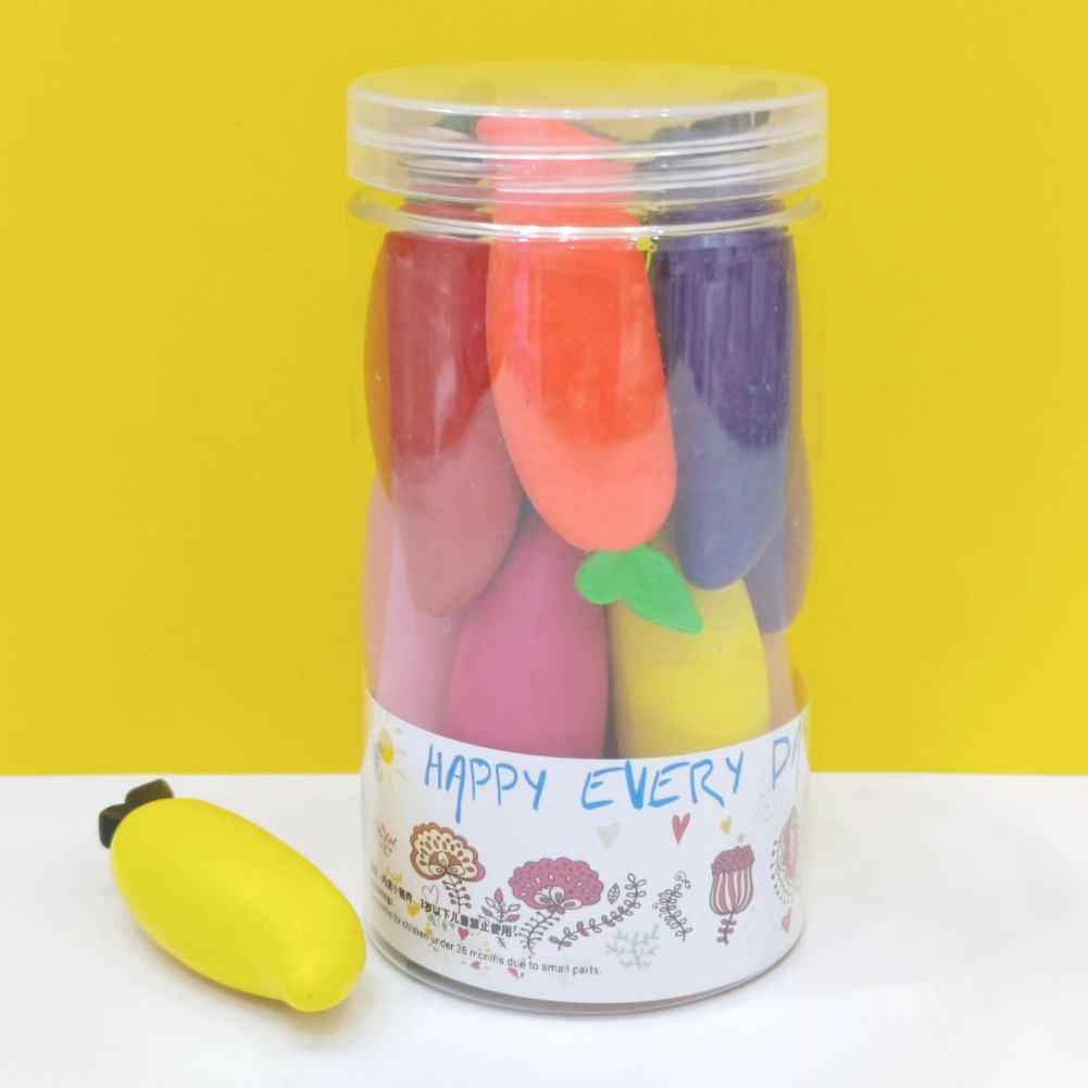 Wholesale Modeling New Plastic Crayons Erasable Hand Mango Fruit Cartoon Creative Children's Painting Supplies