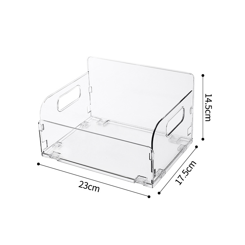 Acrylic Transparent Book Shelf Ins Student Desk Book Storage Box Artifact Bookend Desktop Bookshelf Desktop