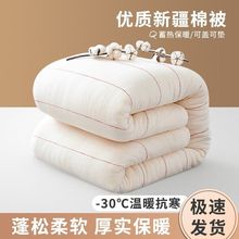 新疆一级长绒棉被棉花被子被芯棉絮床垫手工被褥子全棉纯棉花冬被