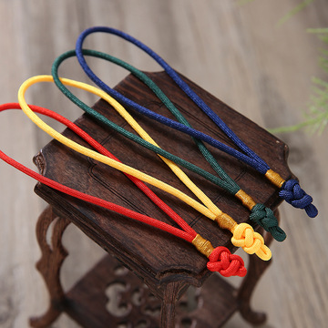 纽扣结手把件吊绳手工编织文玩包包挂绳饰品配件流苏绳现货批发