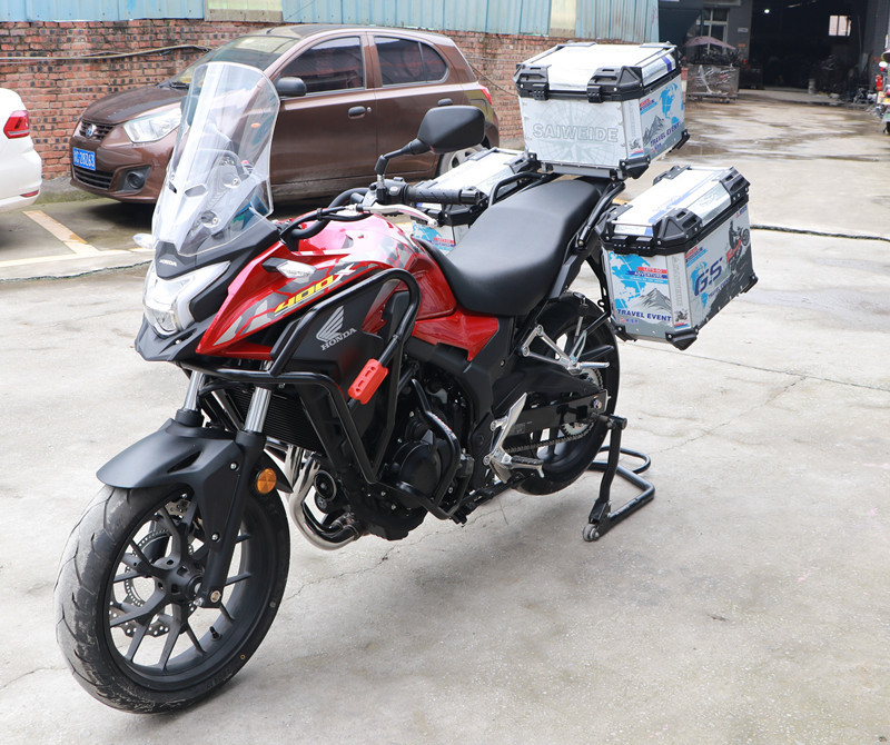 适用本田cb400x边箱铝合金三箱尾箱侧箱500x改装骑士装备
