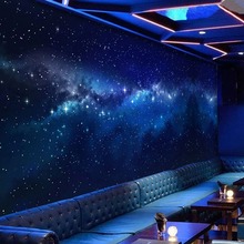 3D梦幻星空ktv壁纸酒吧背景墙纸电影院酒店大厅天花太空宇宙壁画