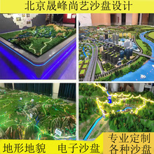 沙盘模型制作地形地貌军事作战场景新能源高速公路农业光伏