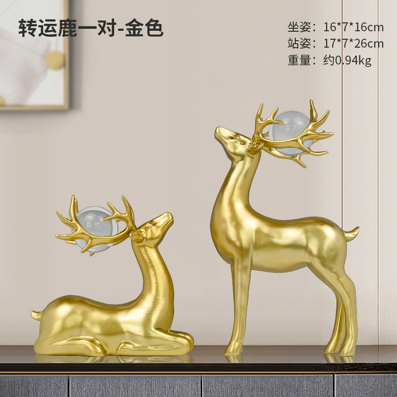 Creative Nordic Deer Wine Cabinet Decoration Living Room Modern Entry Lux Style Wedding Gift Hallway TV Cabinet