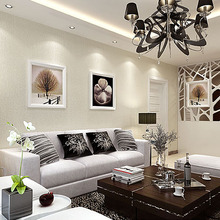 8KIJ现代简约纯色素色亚麻布纹墙纸家装中式客厅卧室工装工程装修