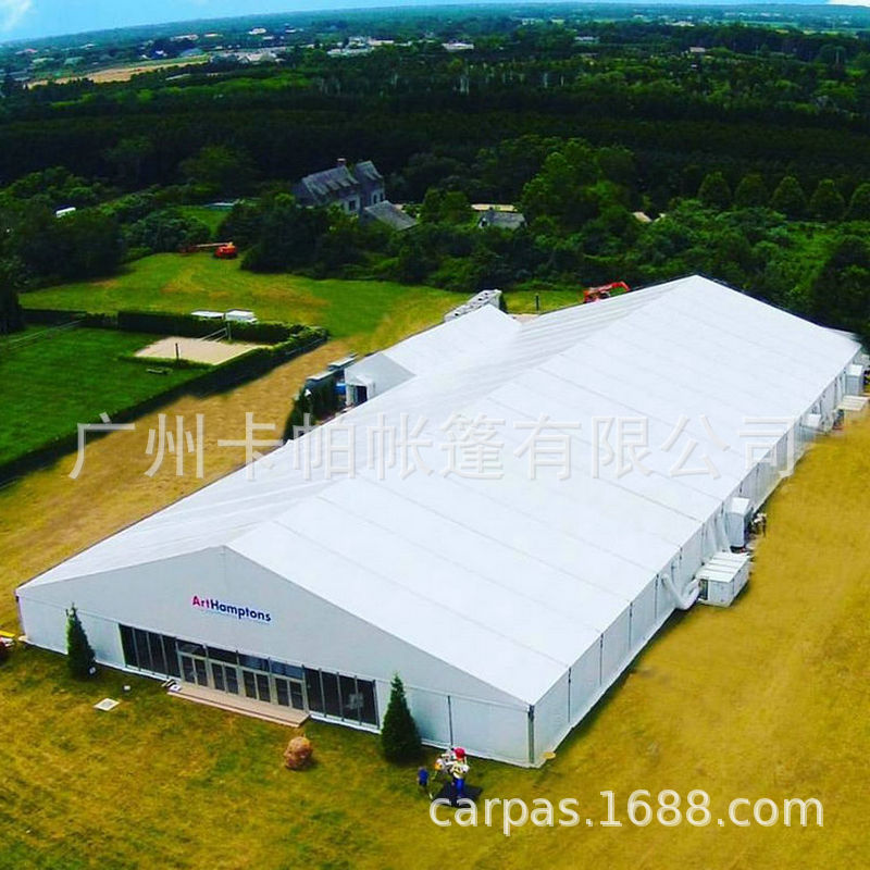 展览展厅活动篷房租赁 铝合金白色大直径大跨度车展售楼处篷房