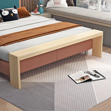 松木换鞋凳床边长凳卧室床尾凳实木长条凳原木凳子简约家用长木凳