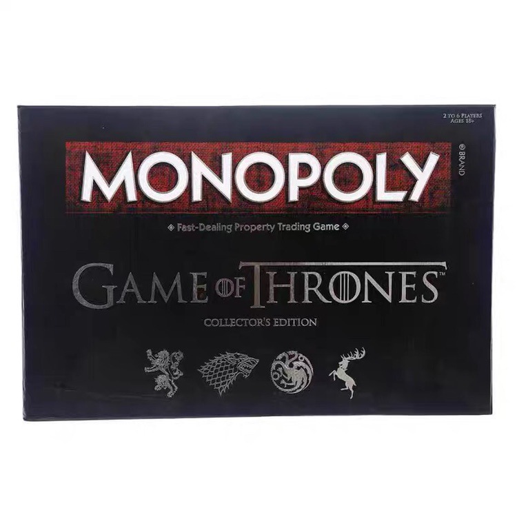 Spot English Version Monopoly Game of Thrones Game Board Game Cards