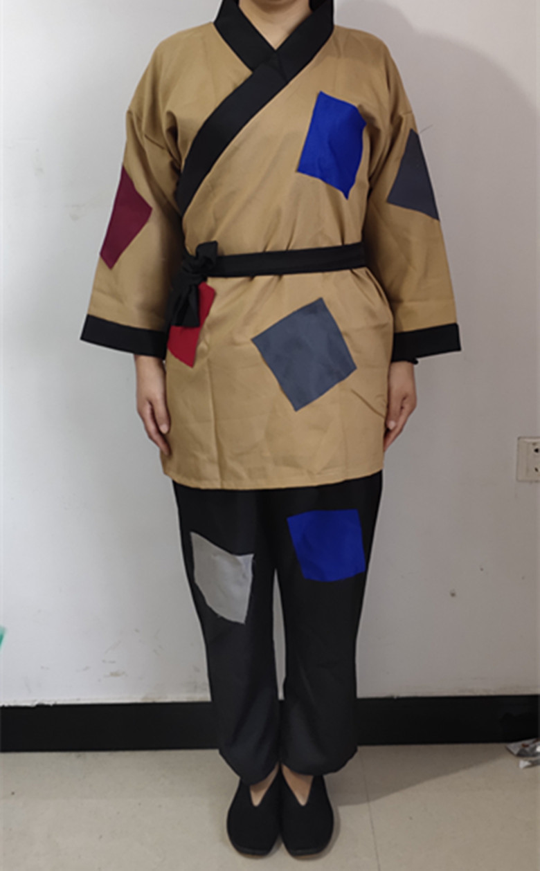 新款古装乞丐服装演出服儿童男女古代叫花子要饭衣服破烂补丁装