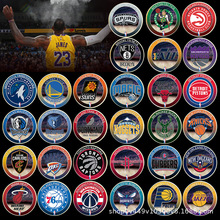 美国职业篮球NBA 30支东西部球队纪念章粉丝收藏金色奖牌纪念币
