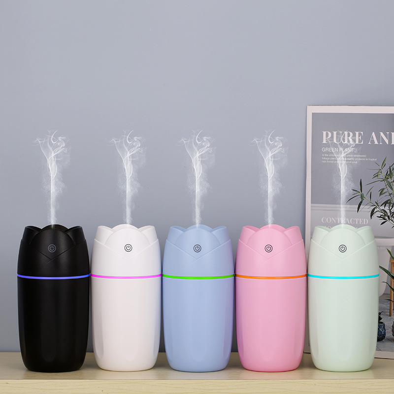 New Rose Humidifier USB Colorful Night Lamp Home Office Mute Air Aromatherapy Humidifier Manufacturer
