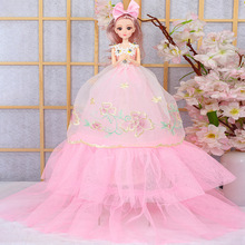 新款搪胶纱婚雅德芭比娃娃礼盒套装公主洋娃娃儿童玩具女孩礼物
