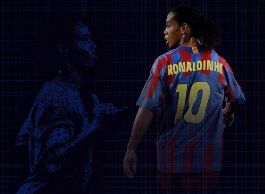 复古球衣0506巴萨主场 欧冠10号小罗30号梅西球迷版短袖足球服