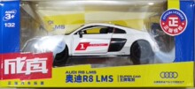 声光回力 1:32 奥迪 Audi R8 LMS 赛车 跑车 金属合金汽车模型