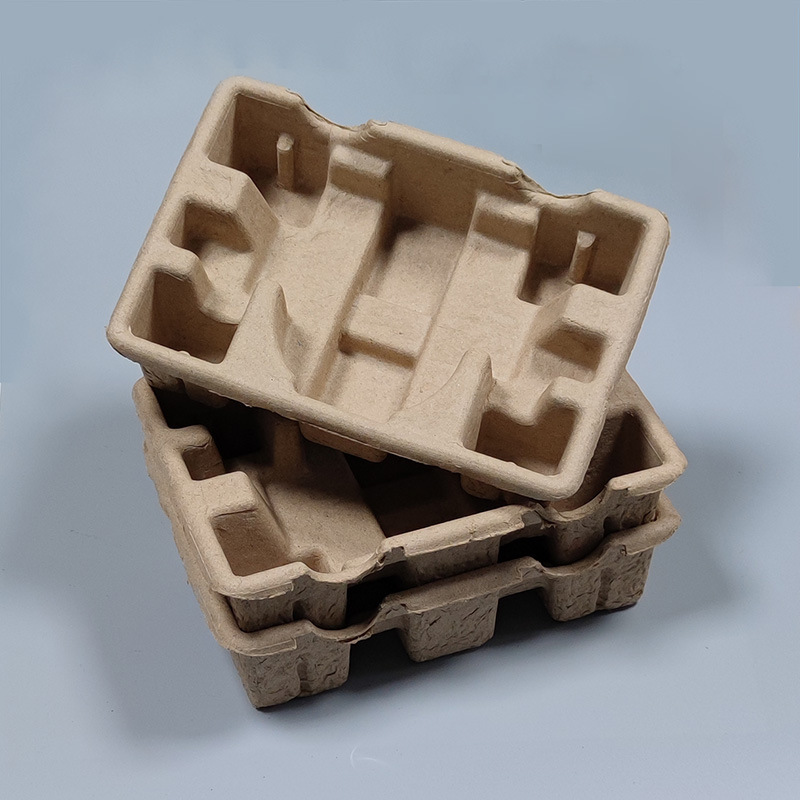 深圳加厚防摔纸浆模塑内衬数码相机环保包装内托黄浆纸塑礼盒纸托