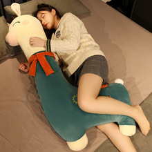 毛绒娃娃批发羊驼抱枕长条枕公仔大女生床上抱着睡觉夹腿玩偶跨境