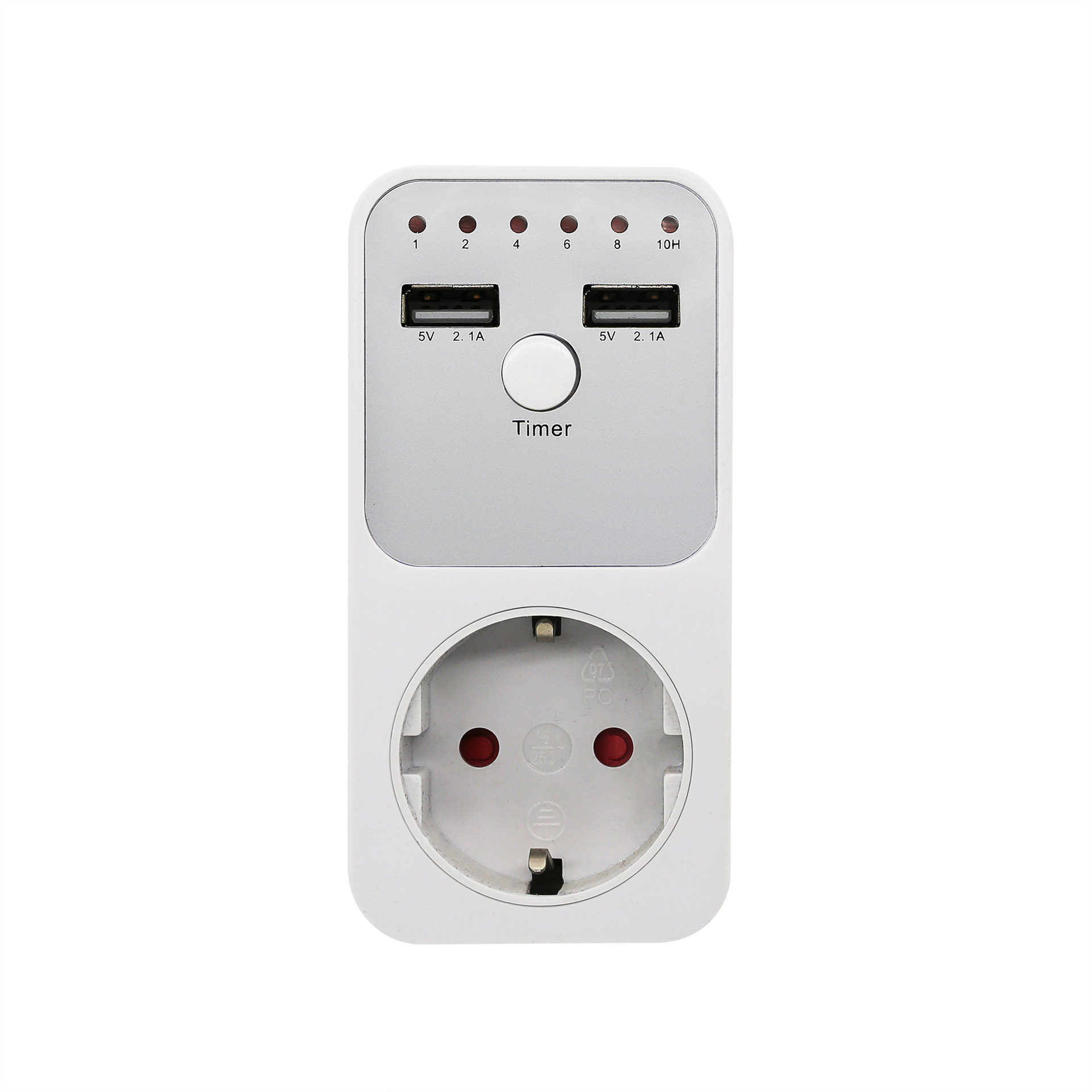Europe Plug Usb Timer Socket Smart Time Controller Socket Kitchen Multi-Function Protection Socket