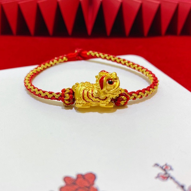 抱财狮子手链,绣球醒狮手链,小版醒狮手链货号01售后服务假一赔三