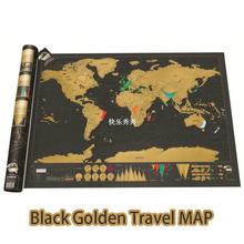 Deluxe Scratch Off World Map Travel Edition Poster Personali