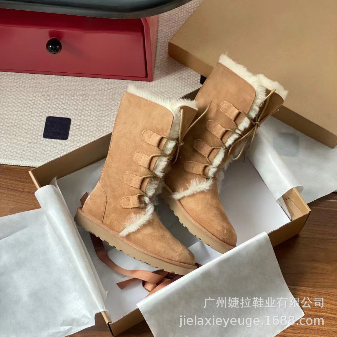 loutisugg2023新款雪地靴 两穿高筒靴女神骑士靴子女鞋louti08ugg