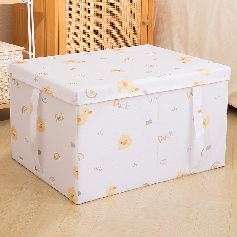 Amazon New Product Supply Cartoon Printing Tiandigai Storage Box Foldable Wardrobe Storage Box with Handle