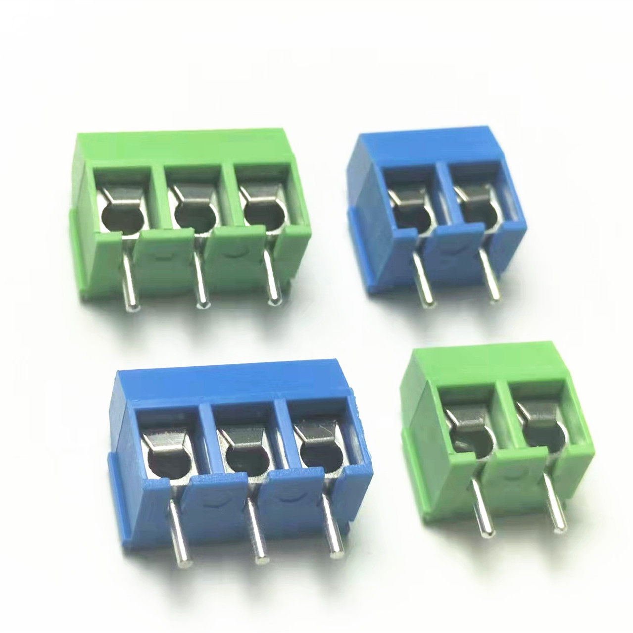 功放板pcb端子台铜弹片式接线端子301v-5.0塑高10可拼一十字螺丝