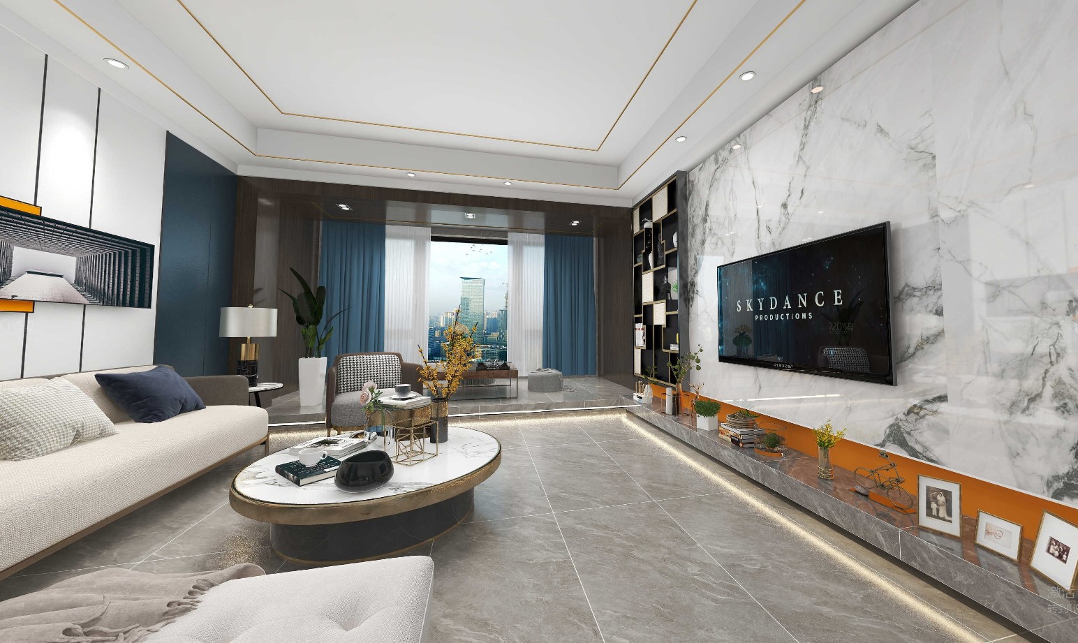 柔光通体大理石瓷砖600x1200 客厅干挂上墙砖全通体防滑地砖墙砖