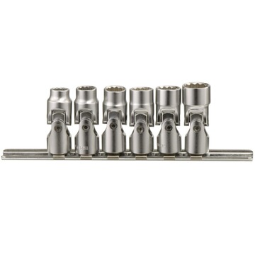 天赋(genius)us-206s工具1/4"系列6件套英制12角手动万向套筒组