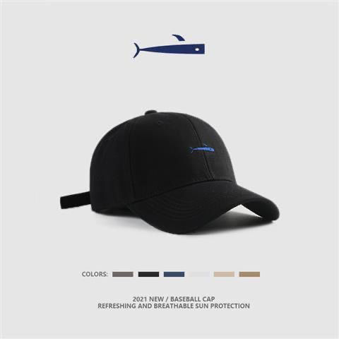 Hat Female Face-Looking Petite Korean Style Ins Fashion Fashion Brand 2022 New Spring and Summer Small Fish Sunshade Soft Top Street Hip Hop Simple