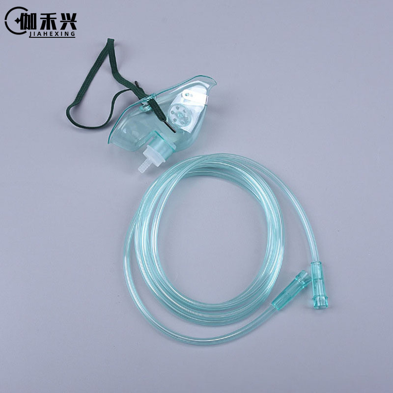 输氧面罩 一次性使用氧气面罩 成人儿童吸氧面罩连接管