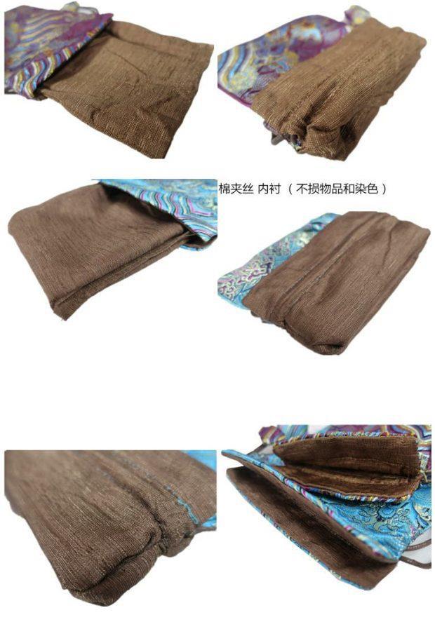 丝绸锦布袋珠宝首饰玉器收纳束口袋绒布麻布小袋子锦囊钱包装布袋
