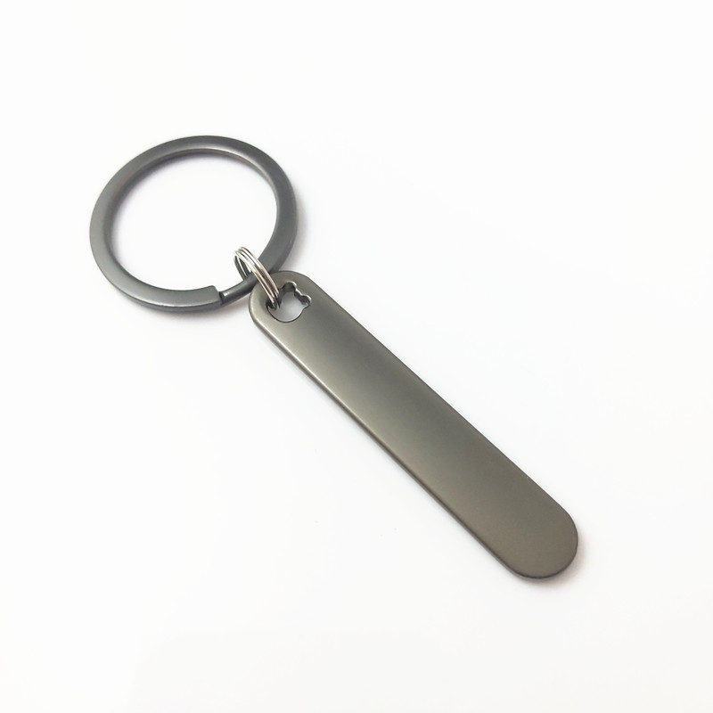 Car Anti-Lost Keychain Blank Keychain Lettering Zinc Alloy Key Chain Keychain Stainless Steel