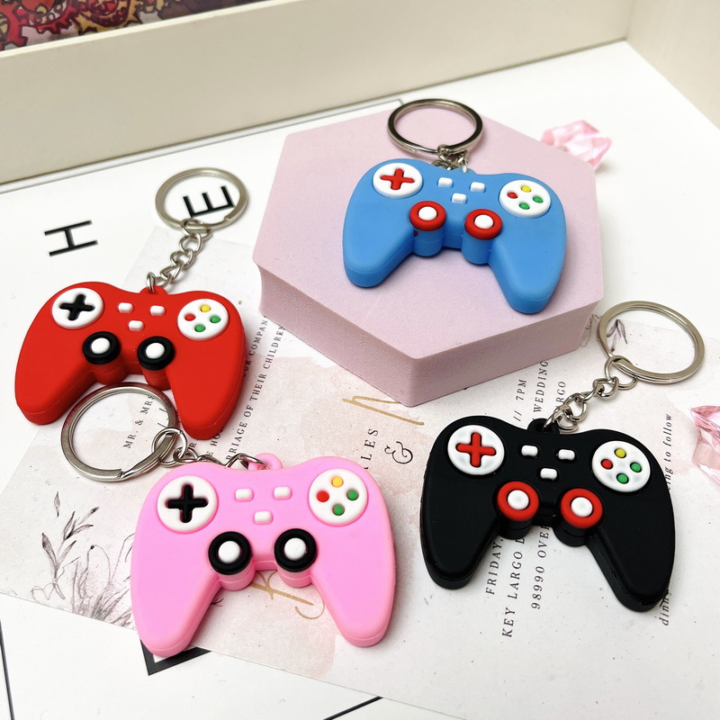 5099# Soft Rubber Gamepad Keychain Simulation Gamepad Car Students' School Bag Pendant Ornament Gifts