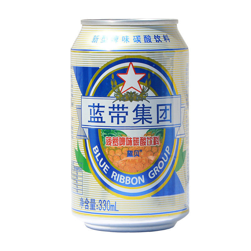 蓝带菠萝啤330ml 水果味碳酸饮料 不含酒精 水果饮料