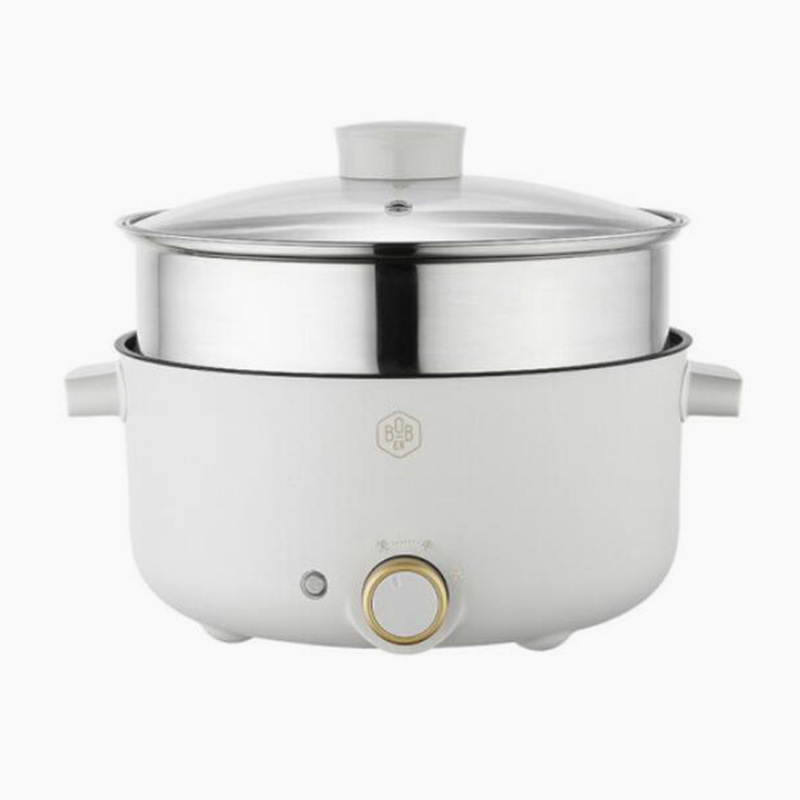一件代发博堡厨具电火锅bdy907g家用3l蒸煮多用电煮锅双档