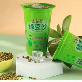 绿豆沙饮品豆帝煮绿豆冰沙夏饮解渴绿豆390ml跨境电商亚马逊厂