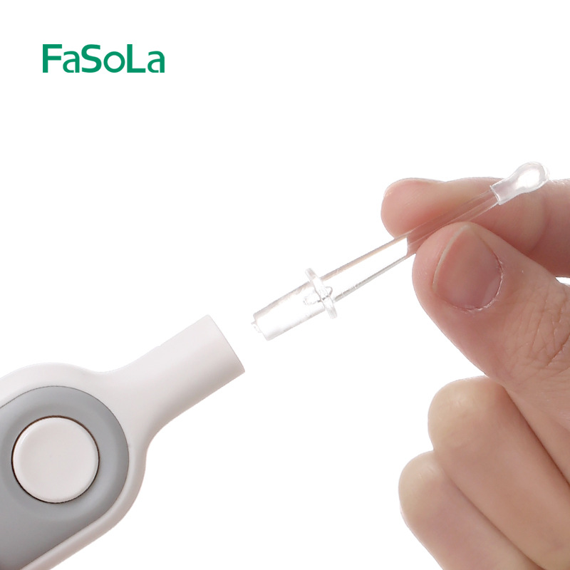 fasola发光带灯挖耳勺儿童掏耳朵勺宝宝安全软头挖耳器