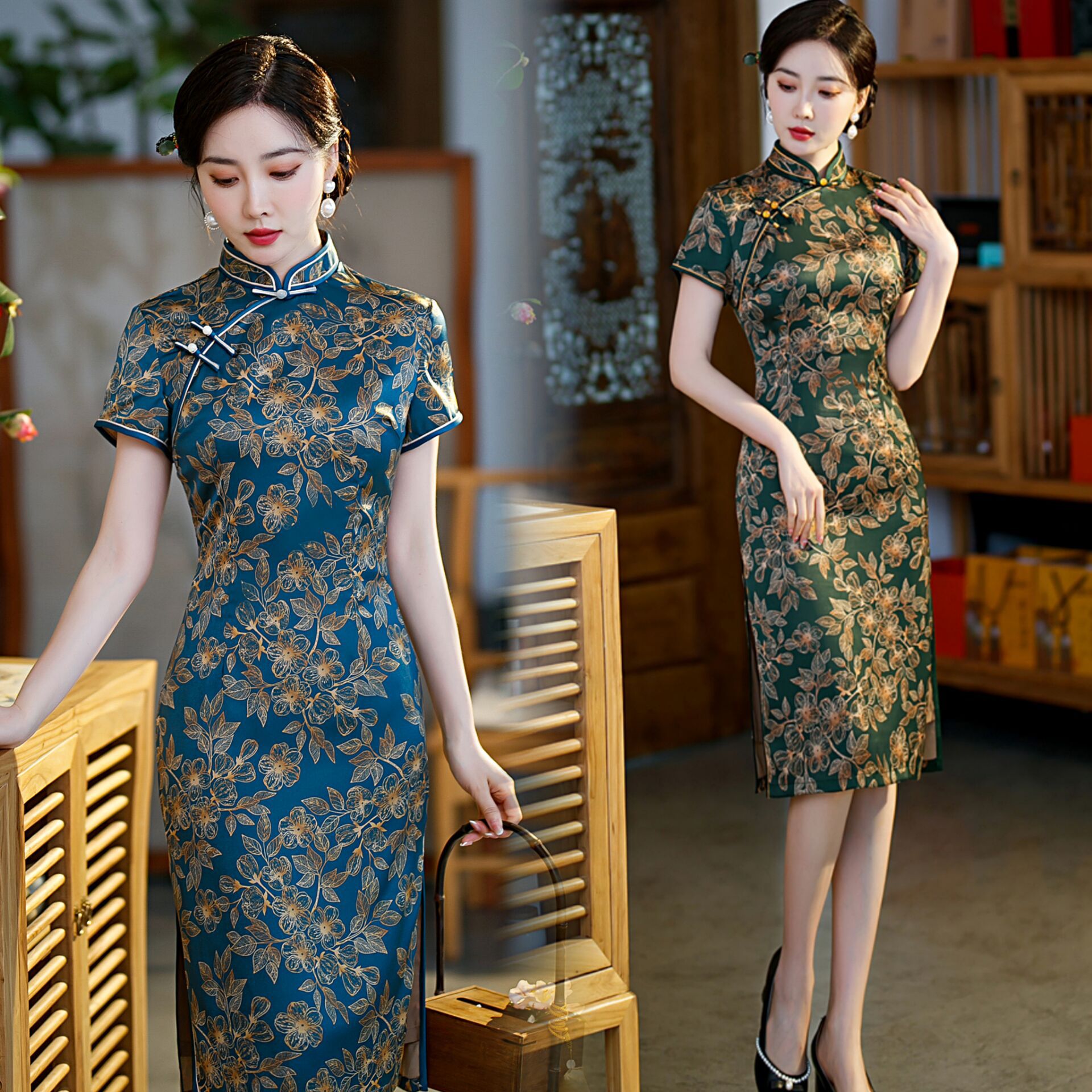 复古旗袍时尚修身