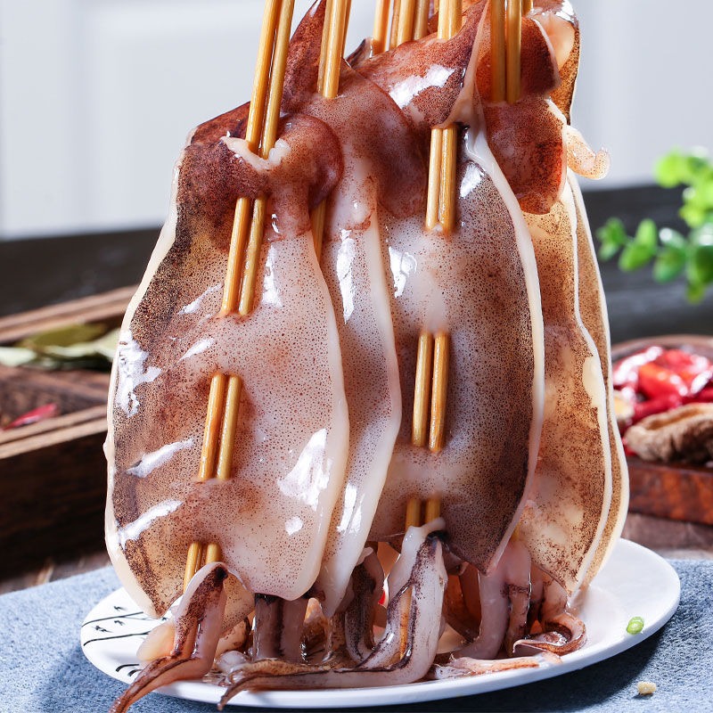 鱿鱼串铁板大八爪鱼鲜活冷冻须烧烤串串肉串食品半成品批发亚马逊