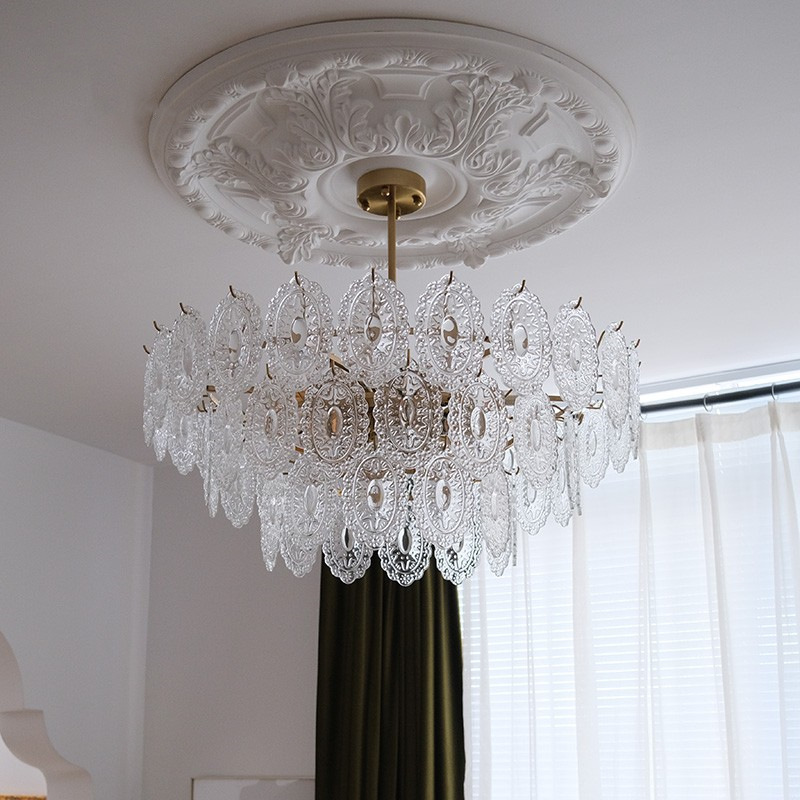 法式轻奢网红玻璃珍珠吊灯美式餐厅卧室客厅衣帽间设计师样板间灯