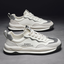 春季新款休闲男鞋时尚个性运动阿甘鞋子真皮四季皮鞋潮流百搭鞋子