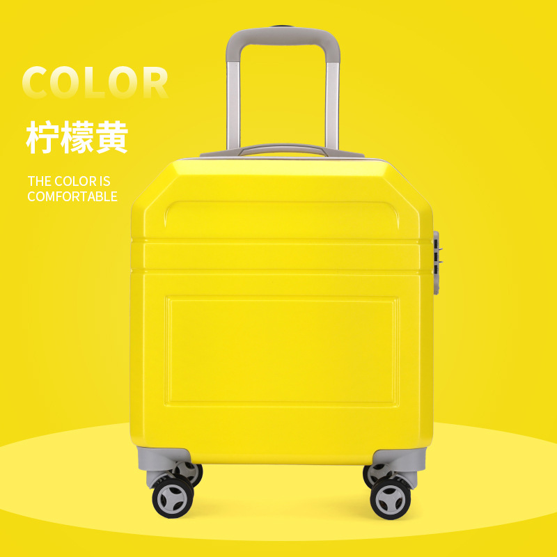 Children's Trolley Case Printable Logo18-Inch Children's Frosted Surface Password Luggage Short-Distance Suitcase Boarding Bag