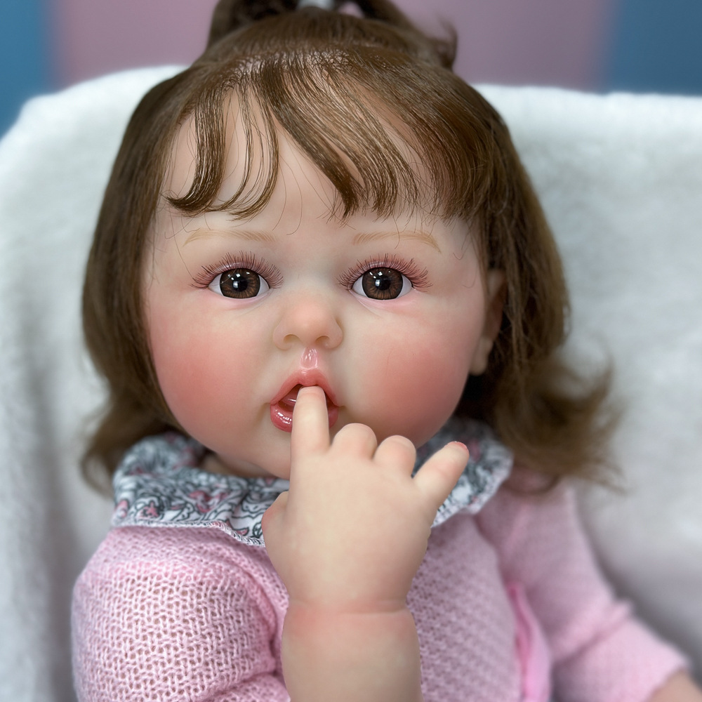 跨境安抚仿真婴儿娃娃可水洗搪胶娃娃软胶重生娃娃陪伴玩具新品-阿里