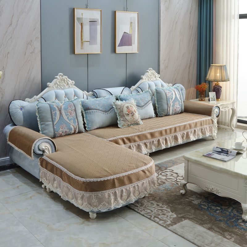 夏季冰丝凉席欧式沙发垫片防滑简约现代皮沙发套罩全包固定-阿里巴巴