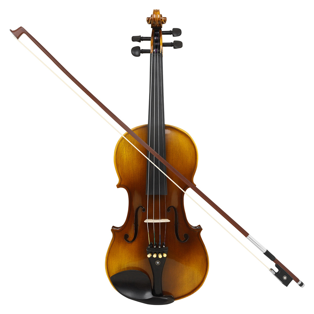 astonvilla云杉实木虎纹工艺小提琴全乌木配件初学考级精选小提琴