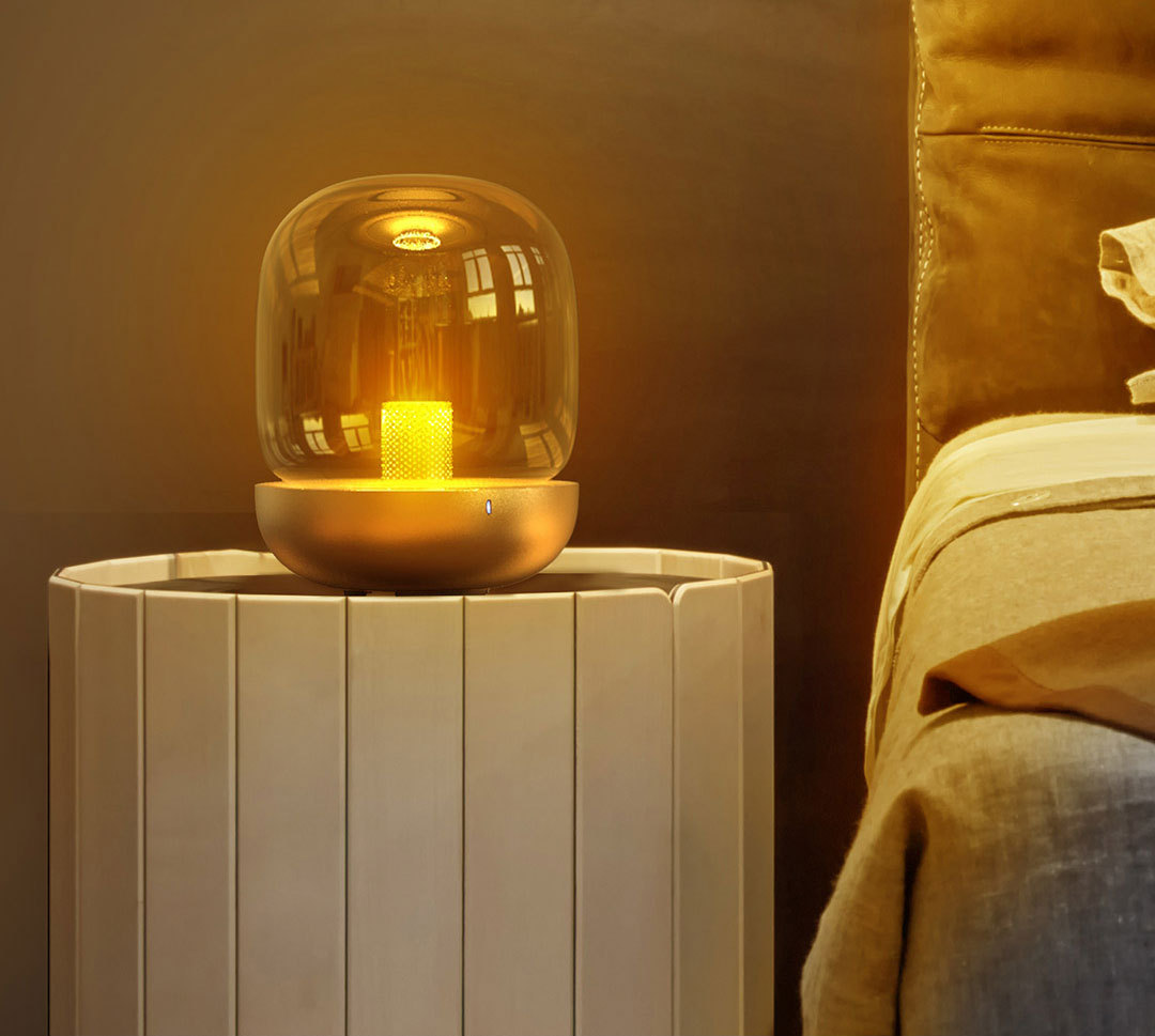 米典零蓝光音乐氛围灯助眠灯音乐低蓝光蓝牙音箱wifi连接小爱控制